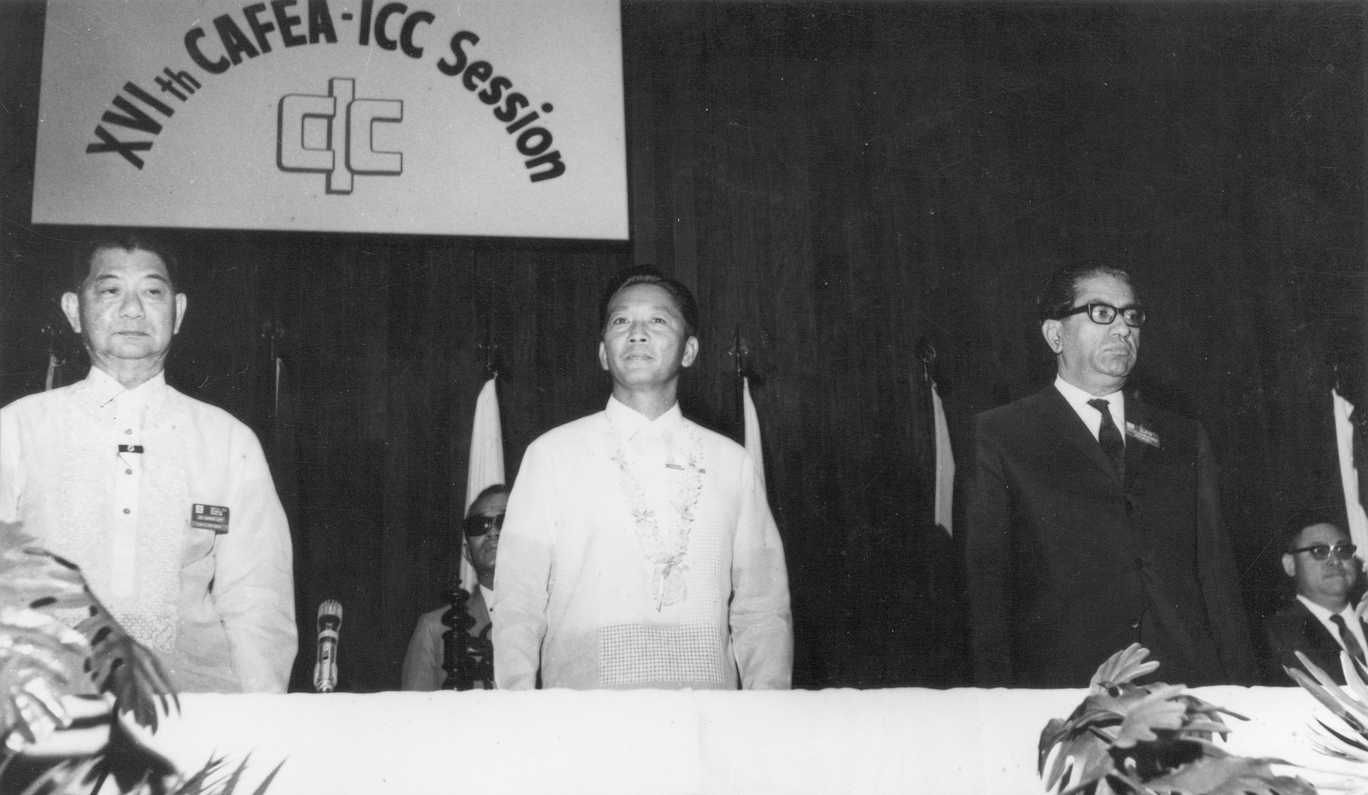 Mr. M A Rangoonwala attending ICC Congress in Manila with President Ferdinand Marcos of Philippines