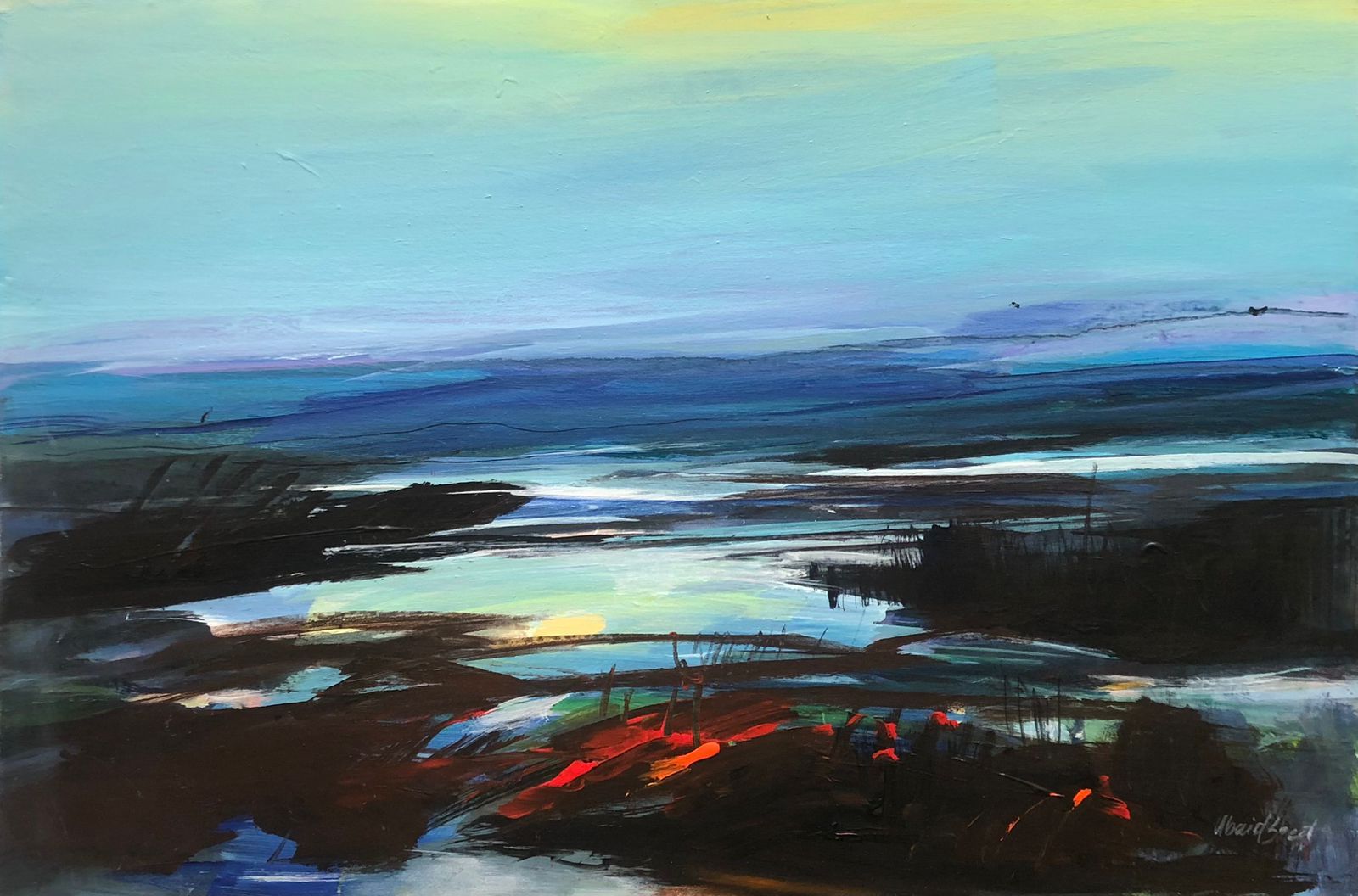 Twilight Painting I (Red Flowering), 2025