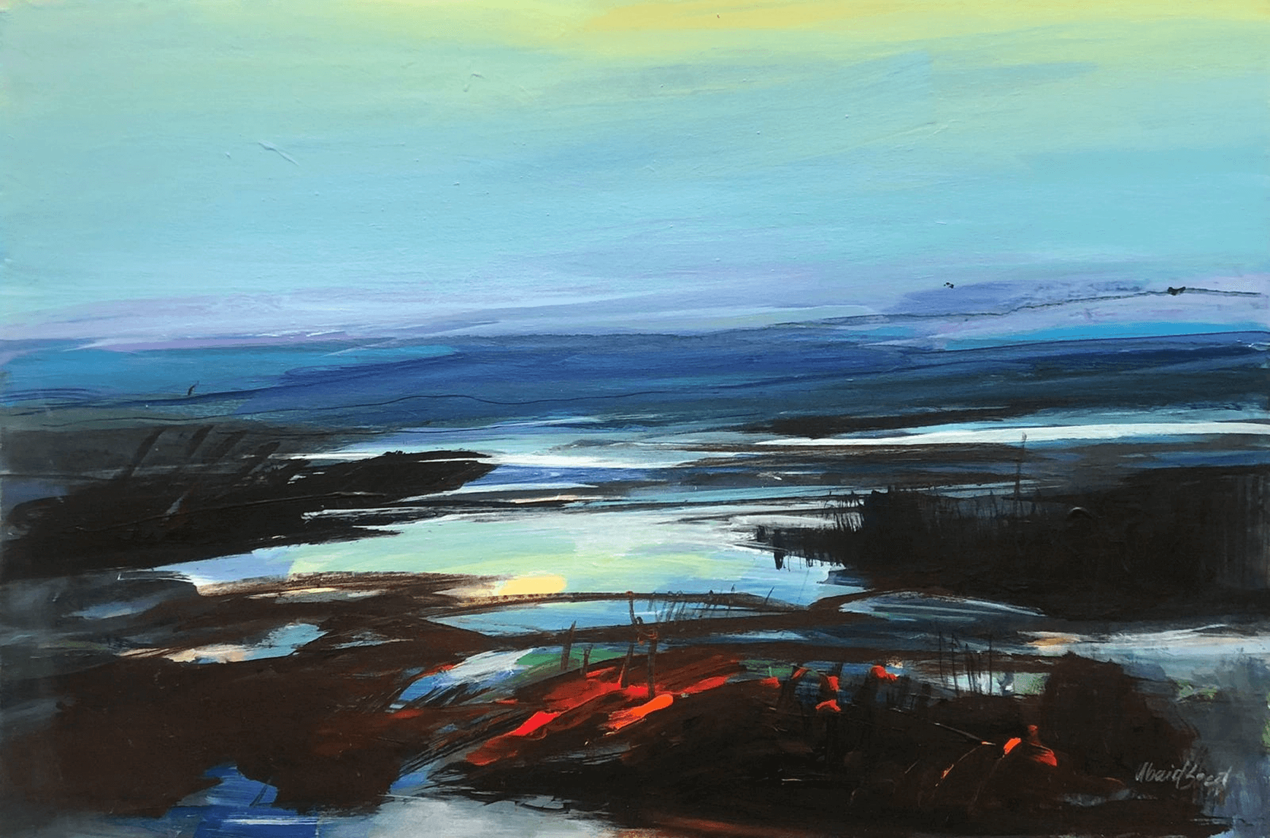 Twilight Painting I (Red Flowering), 2025